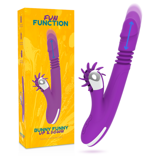 Giocattoli sessuali per donne funzione divertente coniglietto divertente up&amp;down 2.0 vibratore dildo clitoride femminile