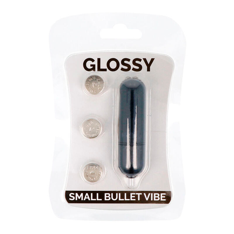 Glossy small bullet vibe black g-spot vibrator sex toy simple women