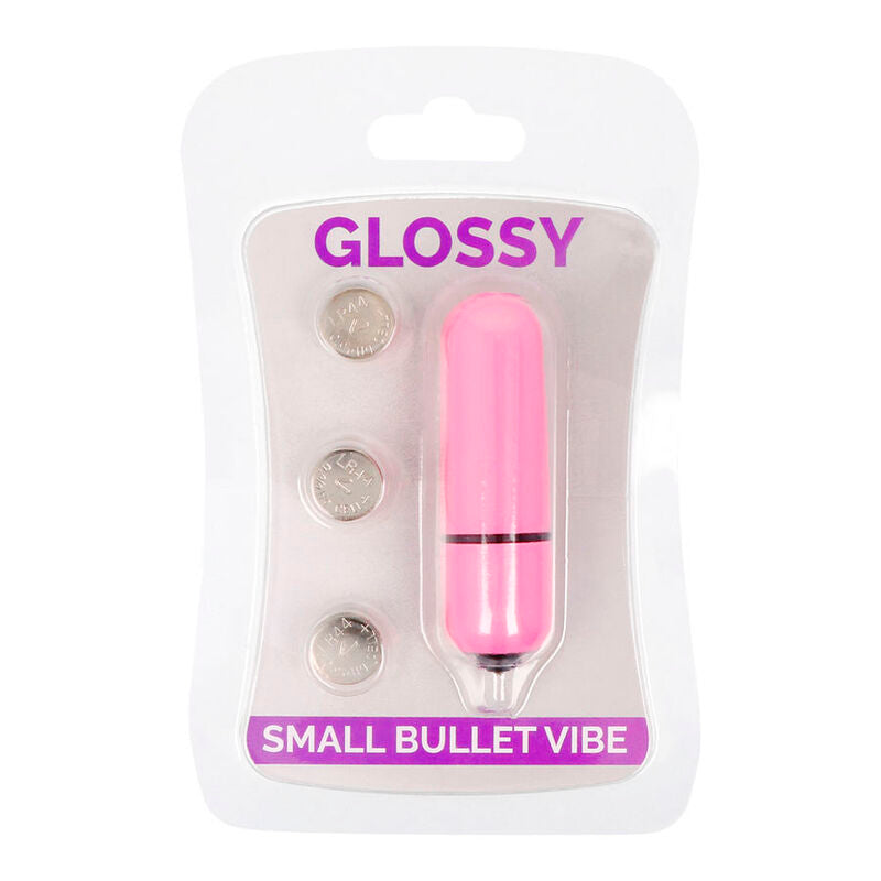 Glossy small bullet vibe deep pink micro sex toy female vibrator