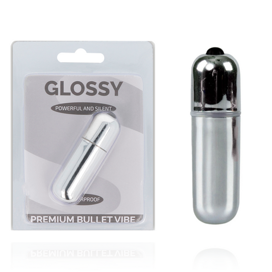 Glossy premium bullet vibe silver vibrator sexual 10vibration modes 132g