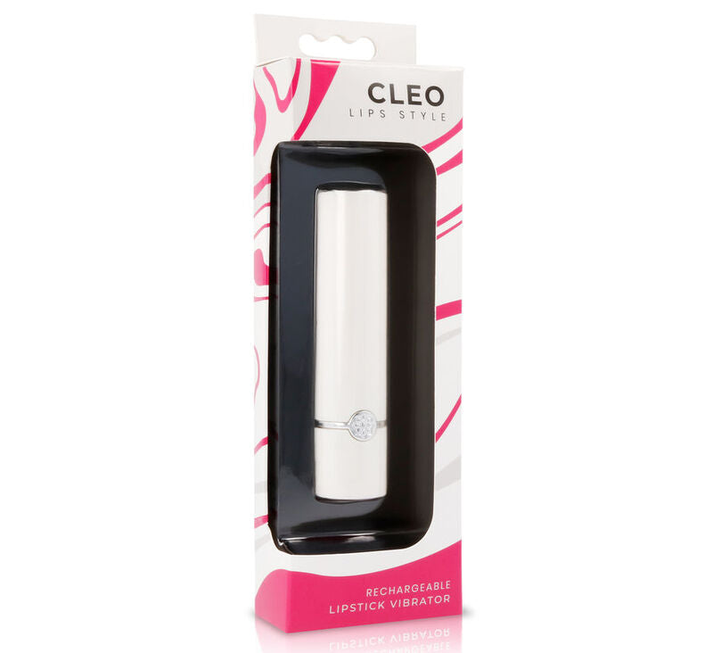 Lips style cleo white&pink vibrating lipstick sex toy woman