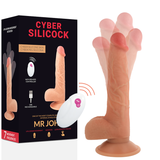 Il vibratore femminile muove il cyber silicock realistico telecomando Mr John Sex Toys