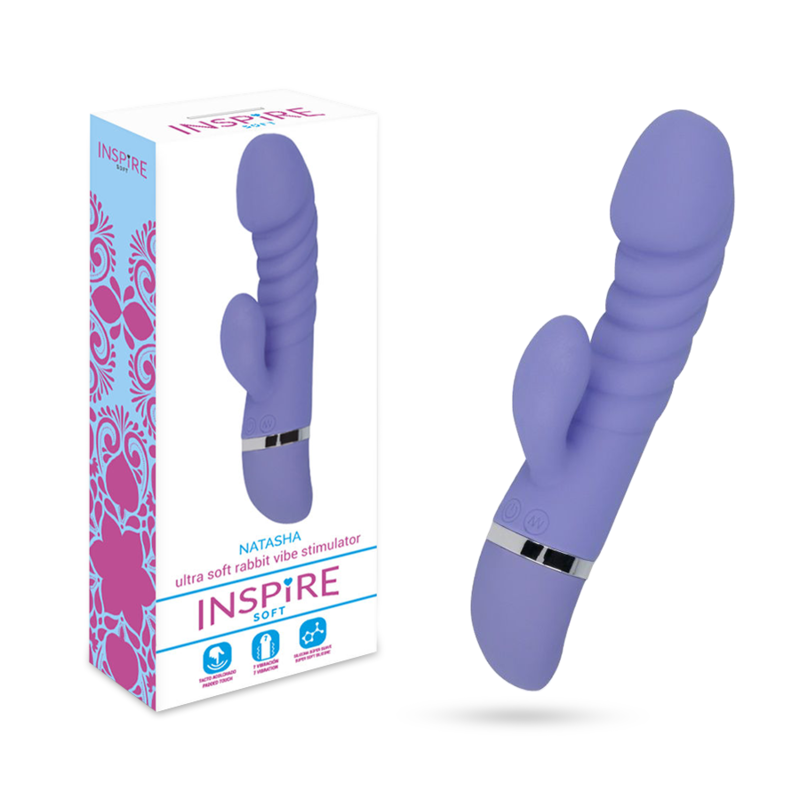 Sexspielzeug Inspire Soft Natasha Helllila Ultra Soft Rabbit Vibe Vibrator Frauen G-Punkt