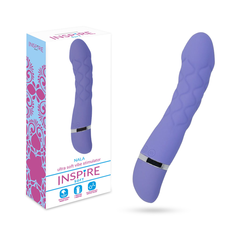 Inspire soft nala light purple ultra soft vibrator stimulator dildo sex toy g-spot women