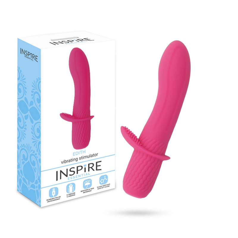 Inspire essential edith pink sex toy women stimulator vibrator flexible