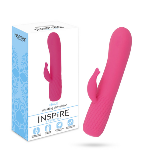 Inspire essential macie sex toy pink flexible for women vibrating stimulator massager