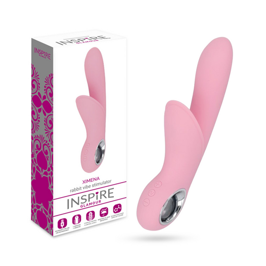 Inspirieren Sie Glamour Ximena Rabbit, rosa G-Punkt-Vibrationsvergnügen, Sexspielzeug für Frauen