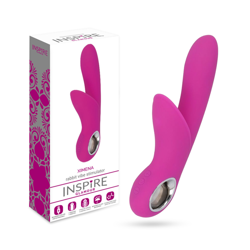 Inspire Glamour Ximena Rabbit Purple Sitmulator Vibrator Sexspielzeug G-Punkt Frauen