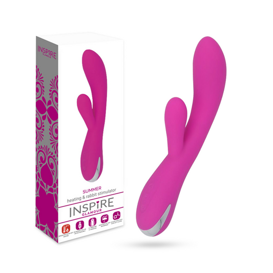 Inspire glamour rabbit summer pink rechargeable vibrator sex toy g-spot