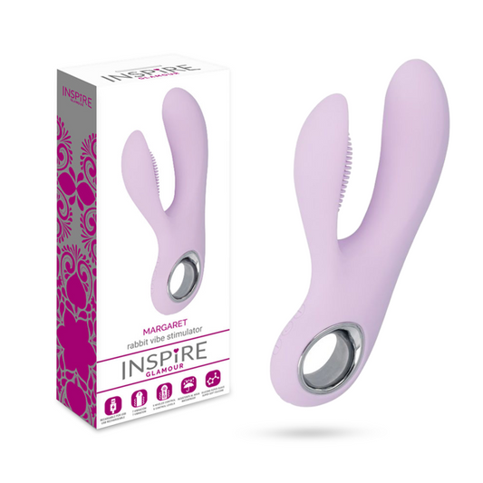 Inspire Glamour Margaret Rabbit Mauve Vibrator Stimulator Sexspielzeug Frauen wiederaufladbar