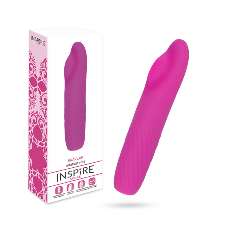 Inspire sense skaylar vibrator rotator purple sex toy dildo g-spot women massager