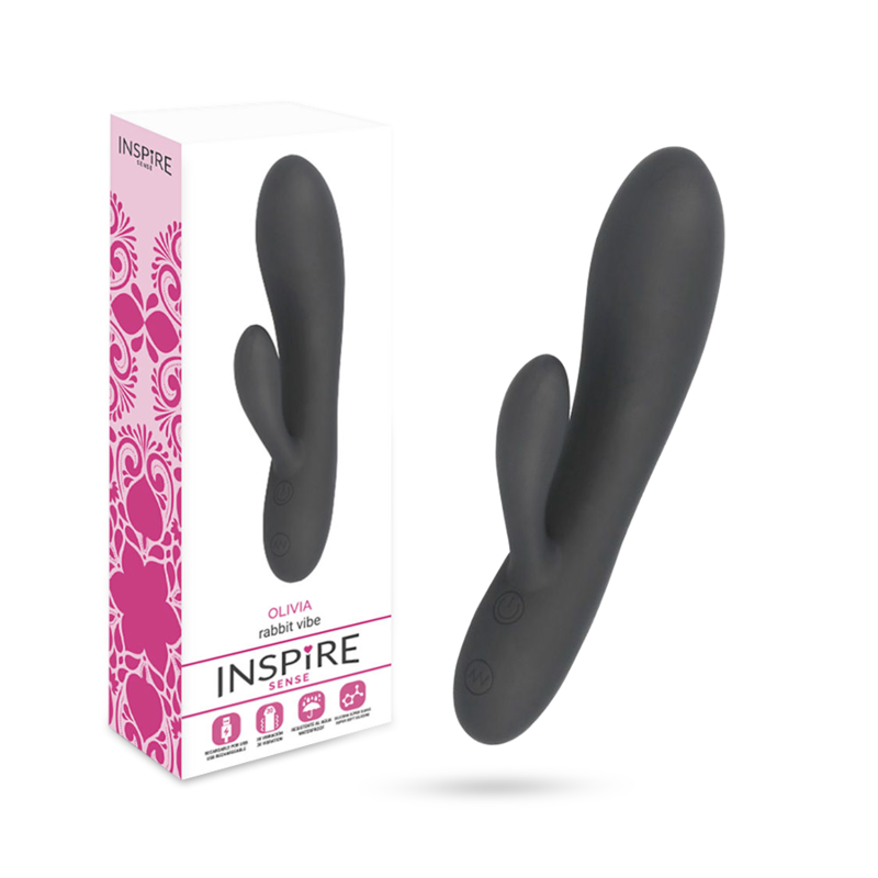 Inspire Sense Olivia Vibrator Rabbit Schwarz Sexspielzeug Klitorisstimulator G-Punkt Frauen