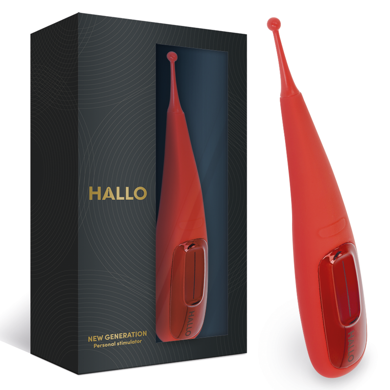 Stimolatore clitorideo giocattolo sessuale con vibratore rosso potente di nuova generazione Hallo Focus