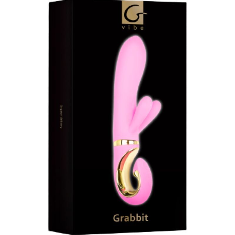 Vibratore multivelocità punto G coniglio giocattolo adulto del sesso grabbit coniglietto rampante rosa