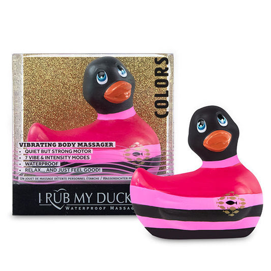 I rub my duckie 2.0 black multi vibrating duck colors sex toy body massager waterproof