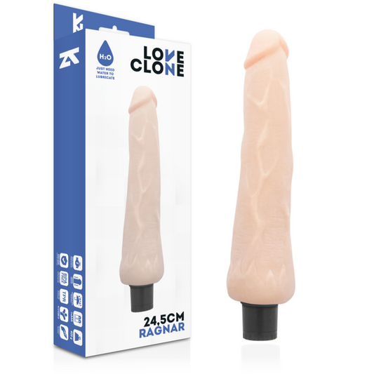 Vibratore realistico dildo naturale 24,5 cm sex toy loveclone ragnar donne autolubrificante