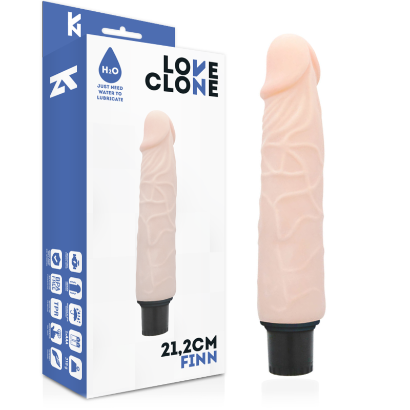 Loveclone finn self lubrication dong natural 21.2cm dildo sex toy realistic vibrator