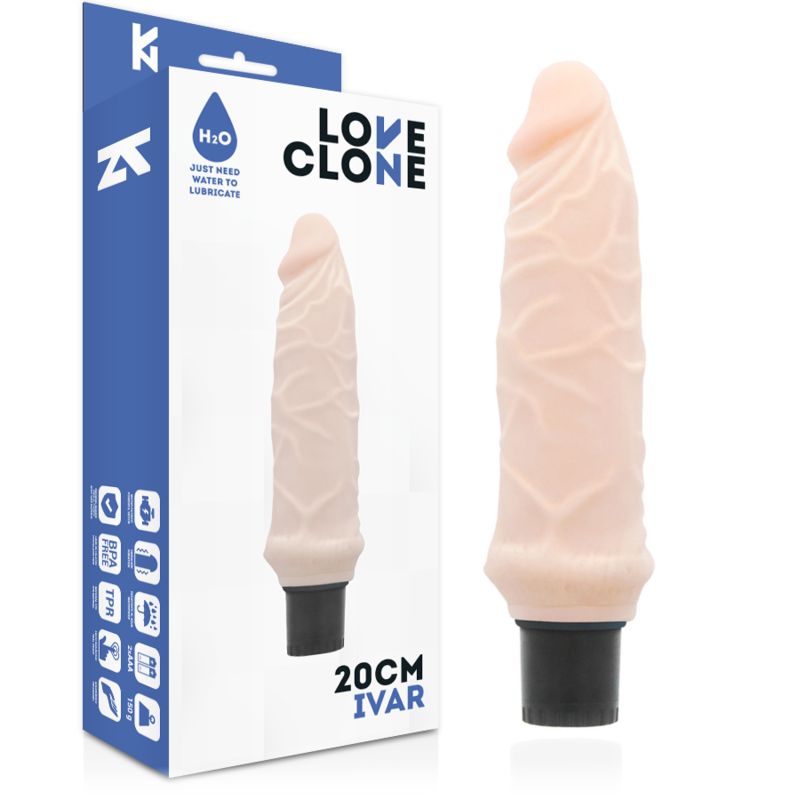 Loveclone ivar sex toy women dildo realistic vibrator self lubrication natural 20cm