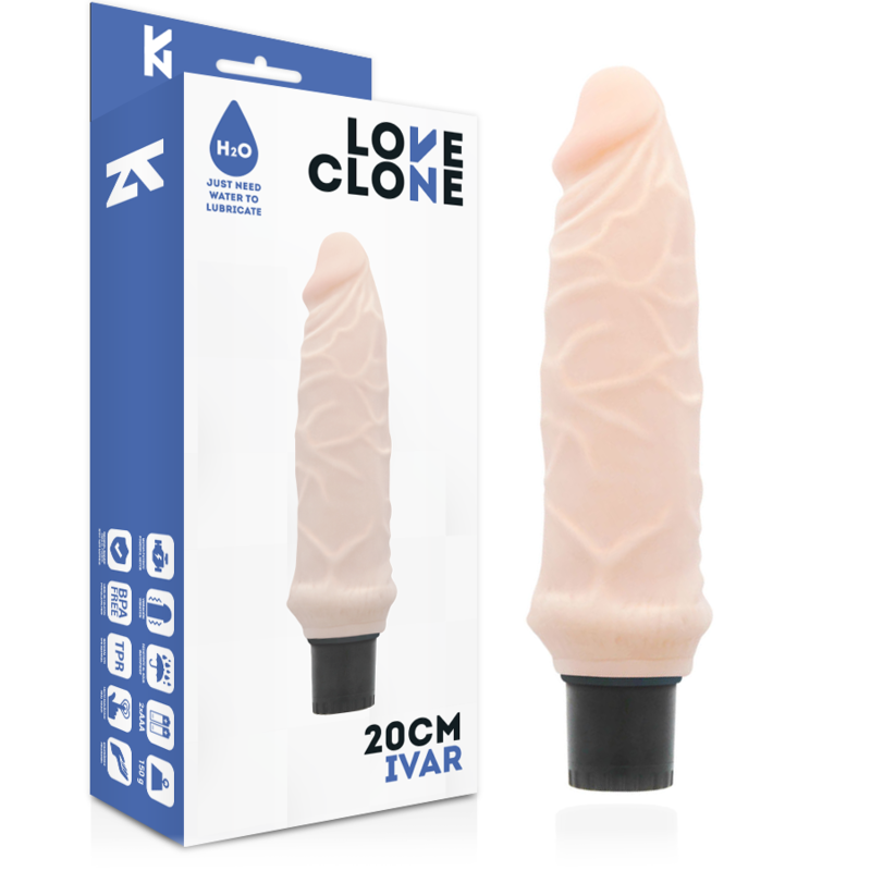 Loveclone ivar sex toy donna vibratore realistico vibratore autolubrificante naturale 20 cm