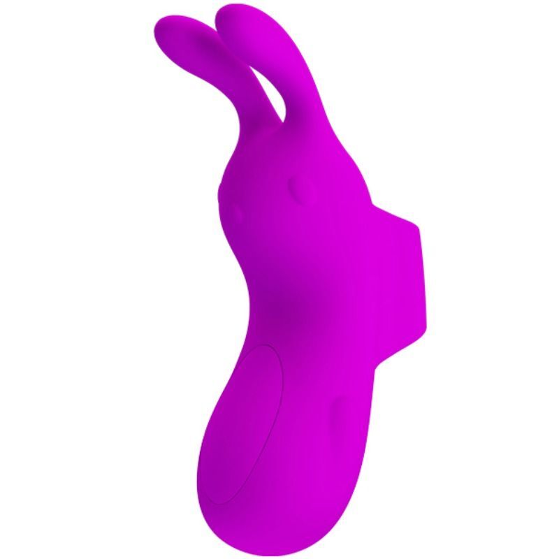 Pretty love smart rechargeable finger bunny rabbit thimble vibrator sex toy