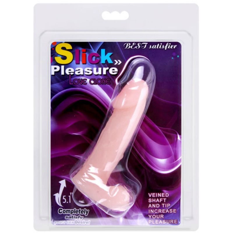 Slik pleasure realistic dildo soft flexible sex toys women men