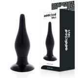 Addicted toys pleasure sexual anal plug 14.5cm black sex toys flexible soft