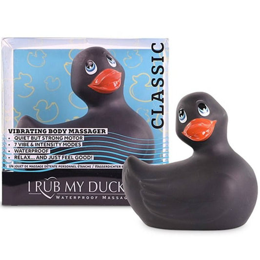 I rub my duckie classic vibrating duck black sex toy waterproof massager