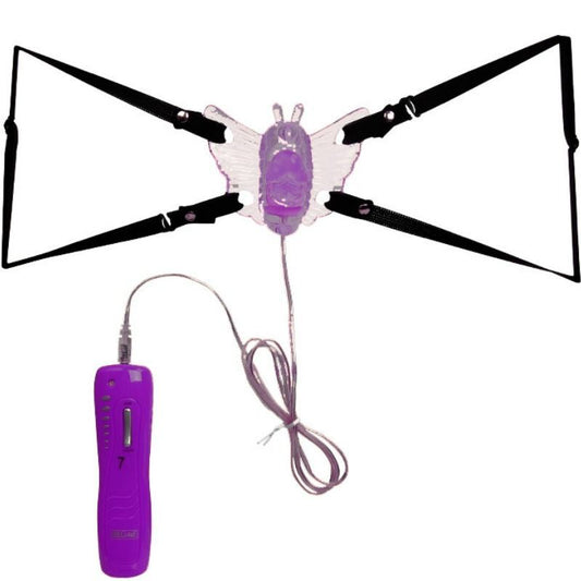 Baile butterfly mini vibrator purple sex toy vaginal and anal clitoral stimulation