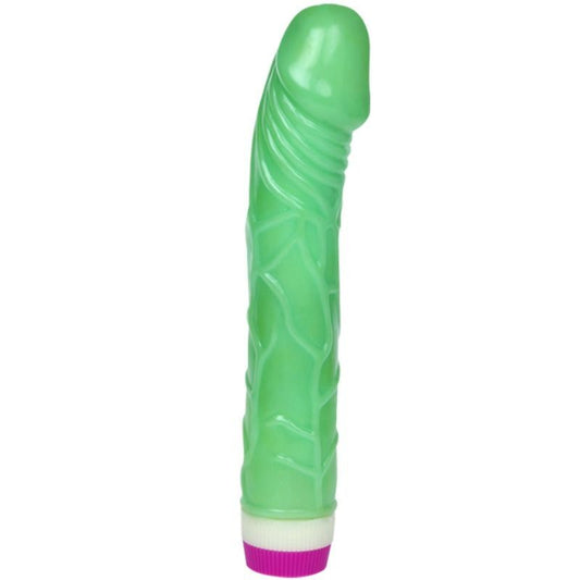 Multispeed vibrating dildo green 23cm sex toy masturbator woman waves of pleasure