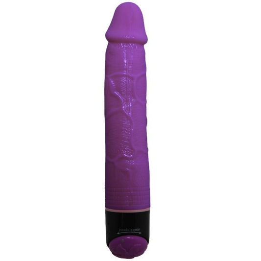 Bunter, sexrealistischer Vibrator, lila, 23 cm, vibrierender Dildo, Sexspielzeug