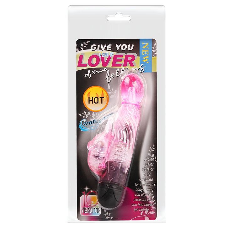 Geben Sie Ihnen eine Art Liebhaber-Rosa-Vibrator, 10 Modi, Kaninchen-Stimulation, G-Punkt-Klitoris-Sexspielzeug