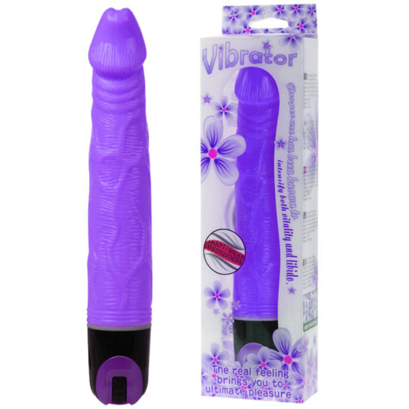 Baile vibratore multi-velocità dildo 21,5 cm sex toy viola