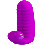 Pretty love abbott stimulating double finger purple vibration sex toy couple