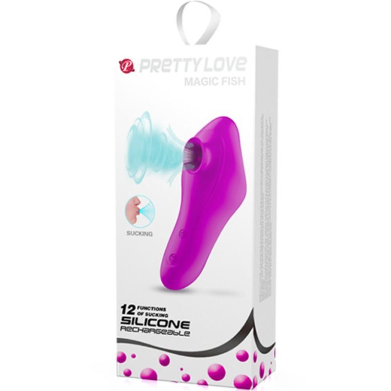 Pretty love magic fish clitoral stimulator sucking sex toy women rechargeable