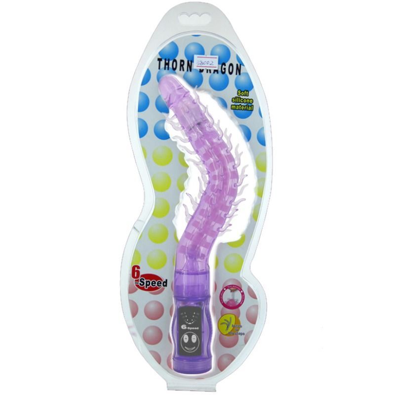 Stimolatore vibrante Baile Thorn Dragon, giocattolo sessuale viola, stimolazione del clitoride