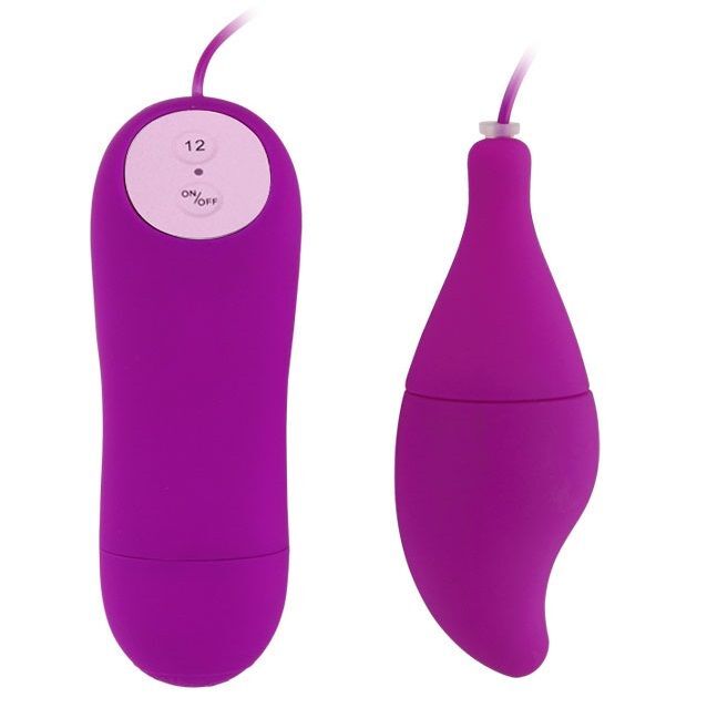 Pleasure shell12 purple save new  stimulator sex toy vibrator wire control