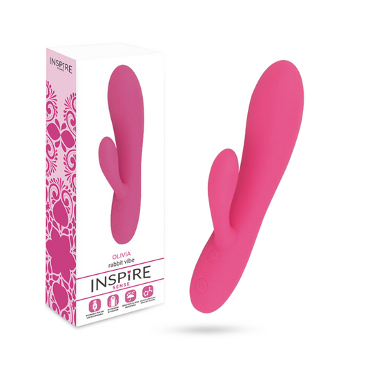 Inspire sense olivia vibratore coniglio rosa giocattolo del sesso stimolatore clitorideo delle donne