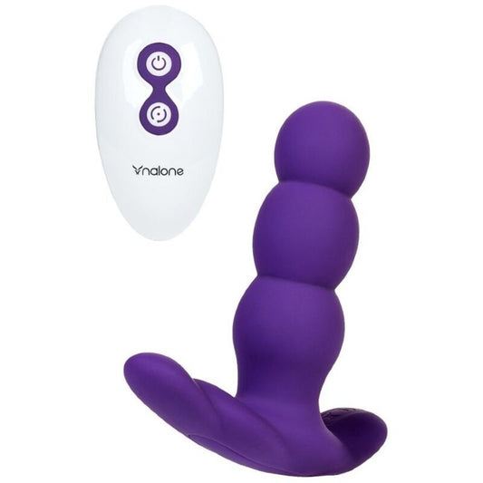 Butt plug giocattoli sessuali nalone plug perla anale viola telecomando fantasia gay