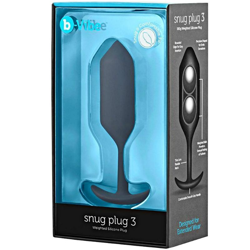 B-vibe snug plug 3 weighted silicone plug sex toy anal plug pleasure anal