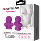 Pretty love stimulating nipple suckers 12 modes of vibration purple sex toy