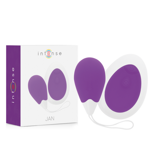 Intense jan vibrating egg remote control deep purple sex toy massager clitoris women