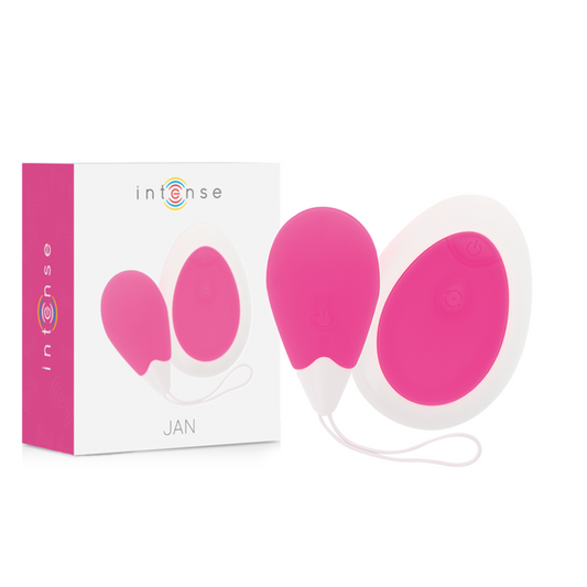 Intense jan vibrating egg remote control deep pink sex toy massager clitoris women