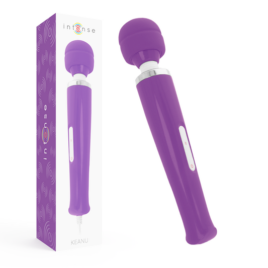 Intense keanu vibrating power wand purple sex toy stimulator massager clitoris