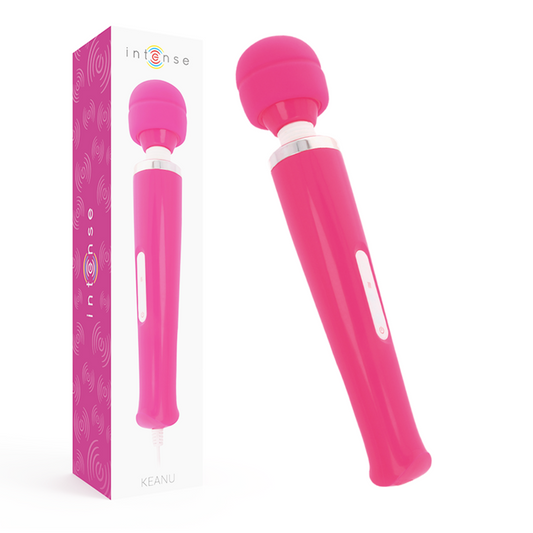 Intense keanu vibrating power wand pink sex toy stimulator massager clitoris