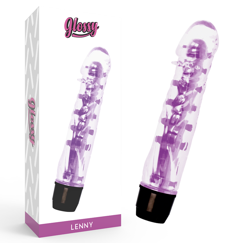 Glossy lenny multispeed sex toy vibrator purple dildo female