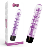 Glänzender Lenny Multispeed-Sexspielzeugvibrator, lila Dildo, weiblich