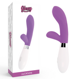 Glossy jackson rabbit purple massager g-spot sex toy vibrator