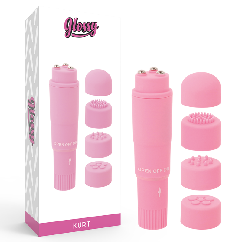 Glossy pocket kurt massager pink vibrator masturbator for female sex toy woman