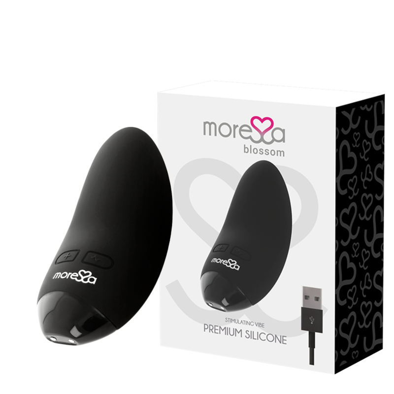 Moressa blossom black mini massager vibrator sex toy luxury bullet stimulating
