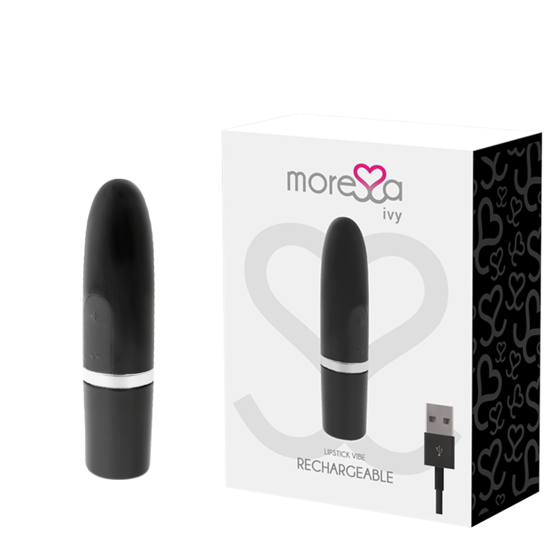 Moressa ivy vibrator black lipstick vibe sex toy stimulator travel adult